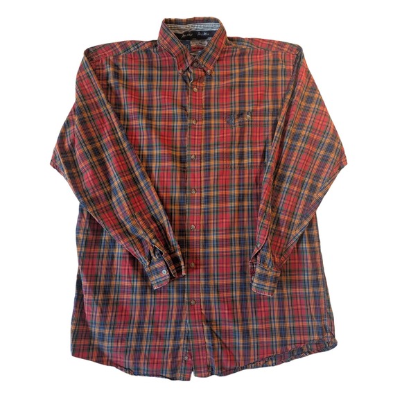 Wrangler Other - Wrangler‎ George Strait Plaid Shirt Size Large Western Cowboy Cut rodeo rustic